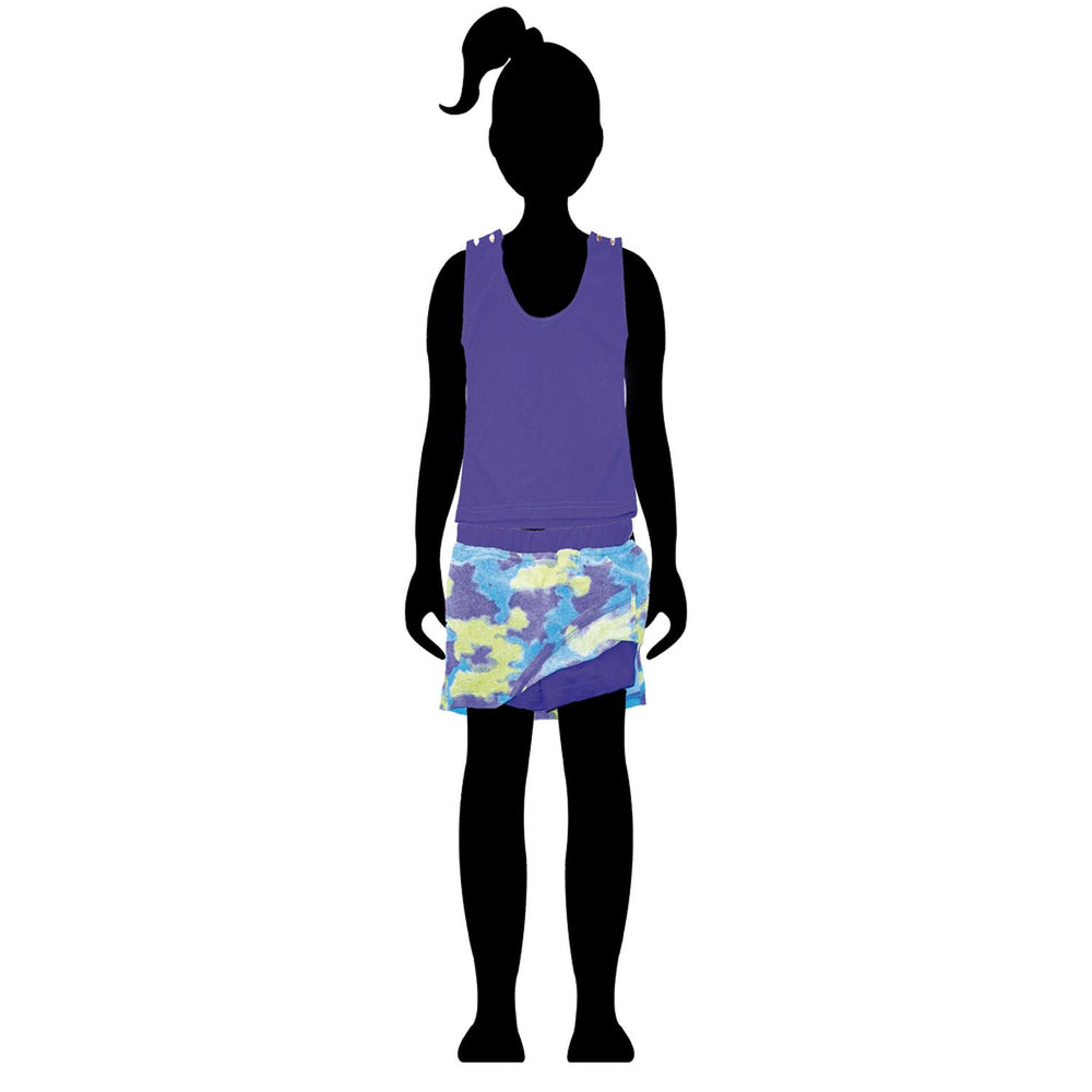 Ropa Deportiva para niña conjunto blusa/falda-short 003