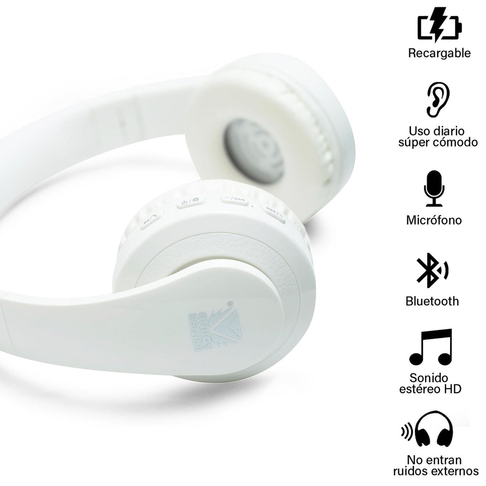 Audifonos Inalámbricos Bluetooth con Diadema BS-HPBT-01