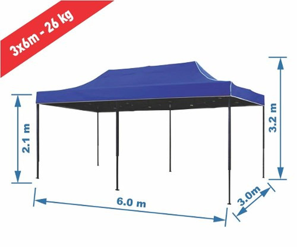 Toldo 3x6 Plegable Impermeable Para Exterior 26kgs