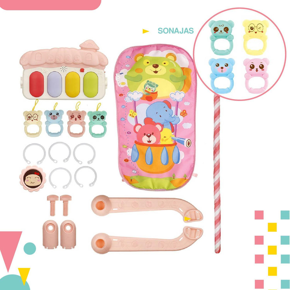 Tapete de ejercicio didactico bebe con sonido