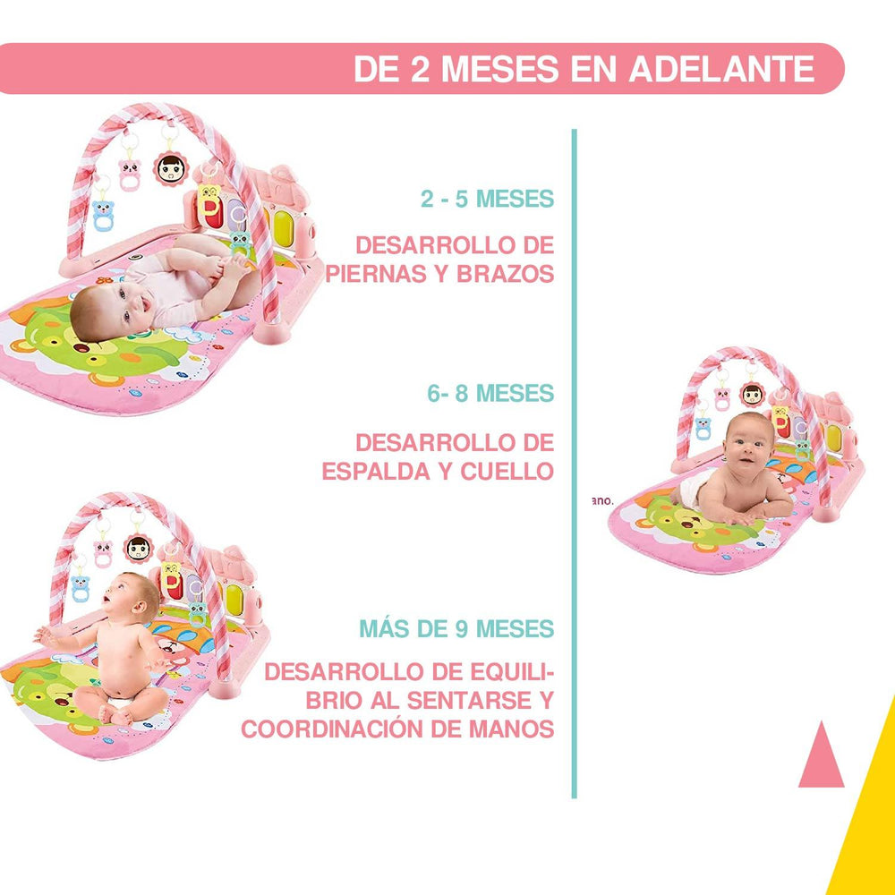 Tapete de ejercicio didactico bebe con sonido