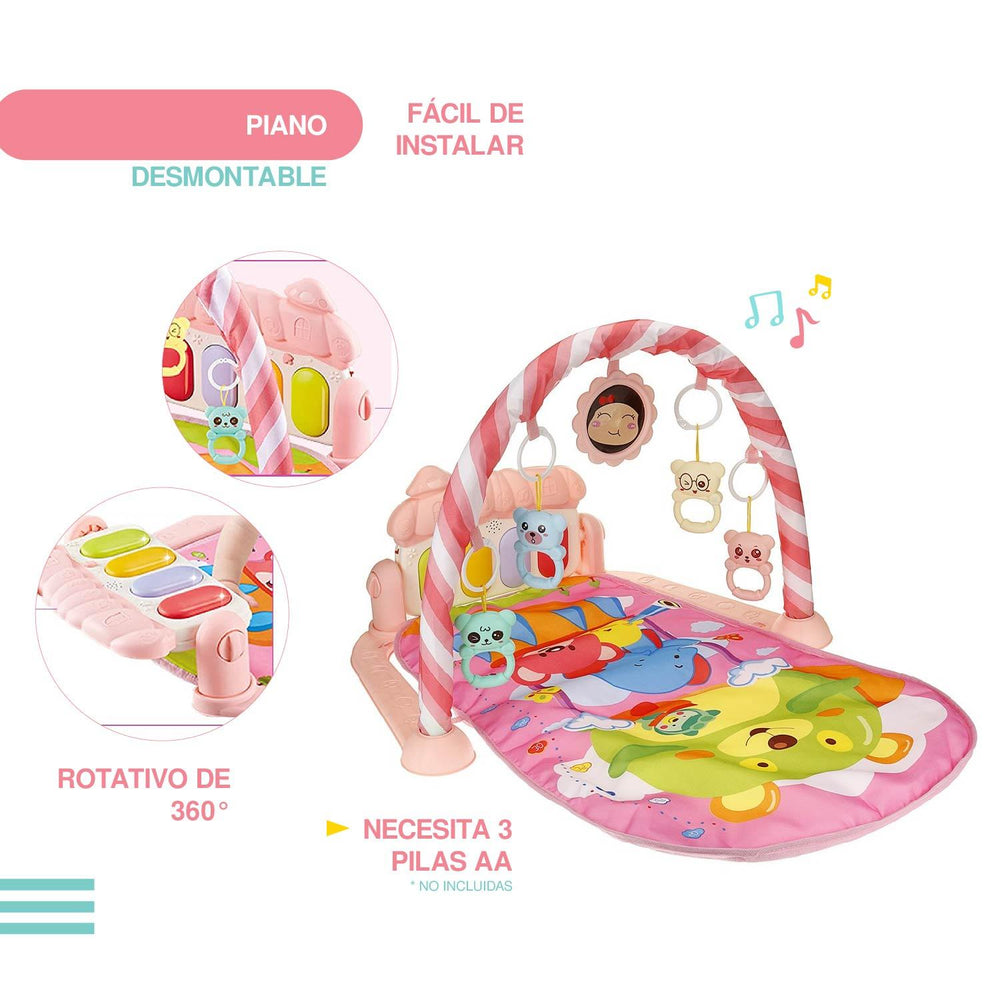 Tapete de ejercicio didactico bebe con sonido