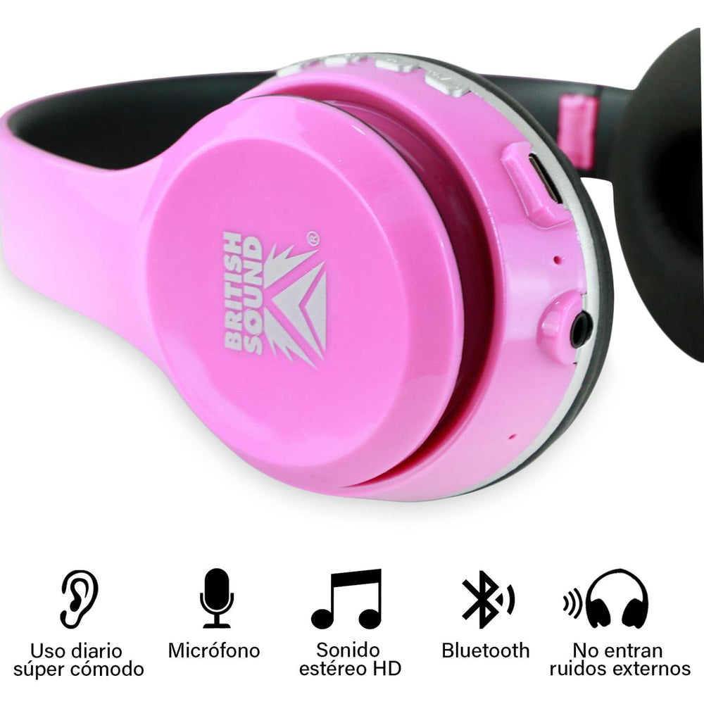 Audifonos inalámbricos bluetooth con micrófono BS-HPBT-02