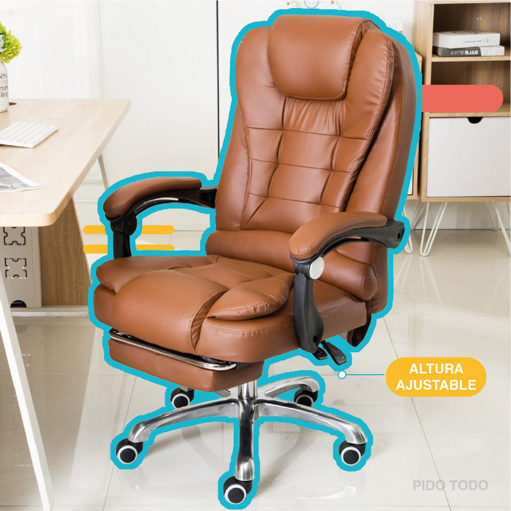 Silla Ejecutiva de Escritorio Oficina Ergonómica Reclinable