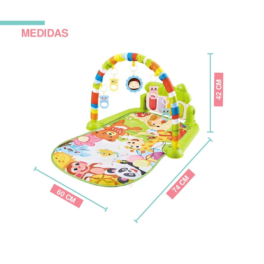 Tapete de ejercicio didactico bebe con sonido