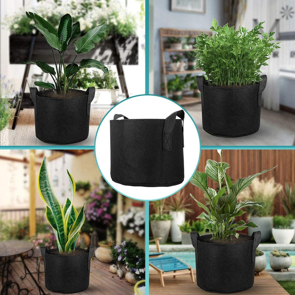 Bolsa Cultivo Maceta Geotextil Elly Decor 5 Pack 15 Gallon