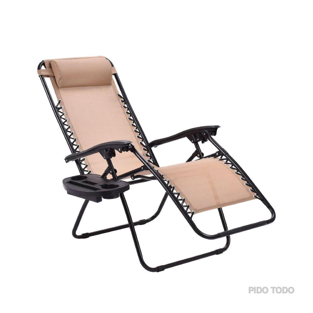 Silla Tipo Camastro Plegable Tecnologia Gravedad Cero Reclinable