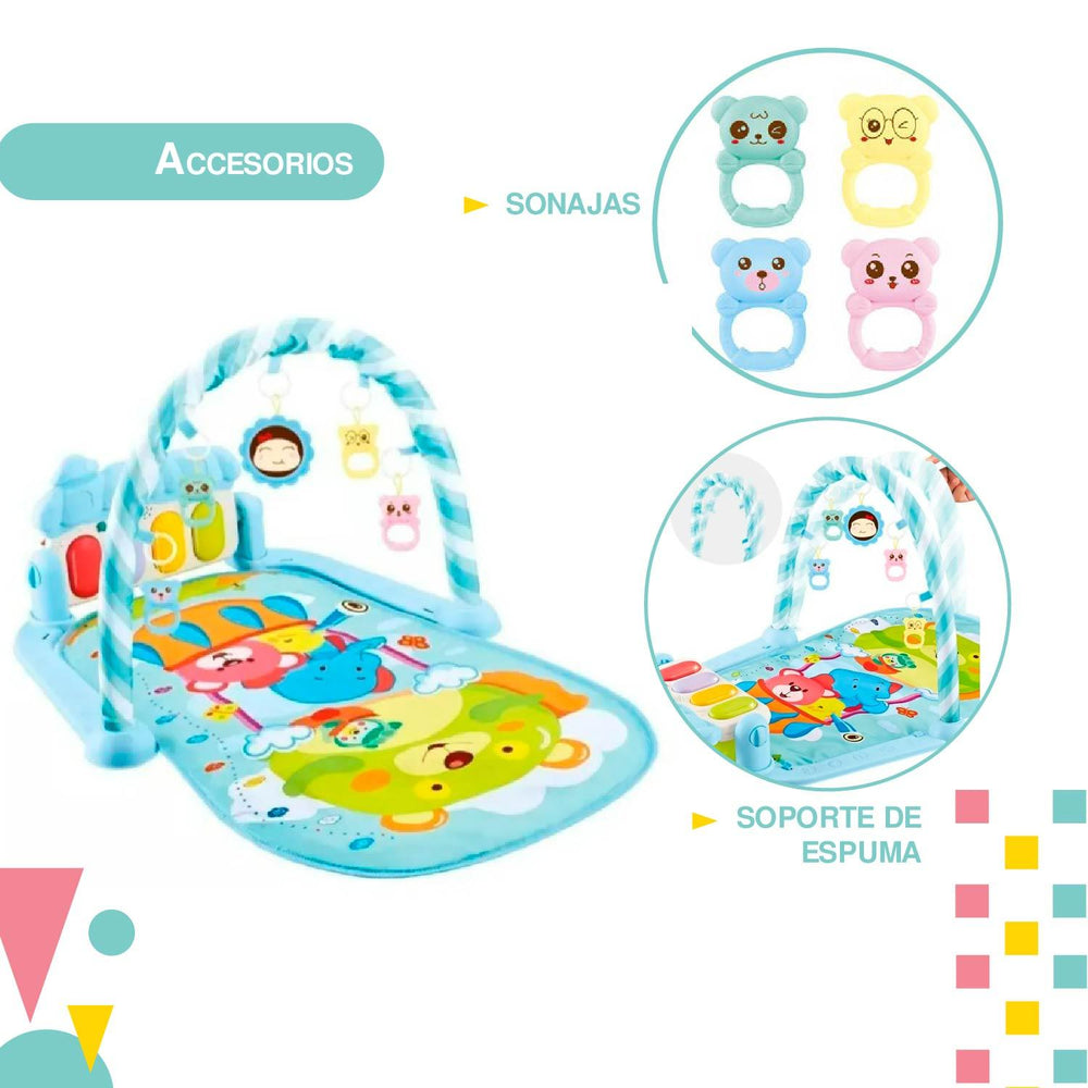 Tapete de ejercicio didactico bebe con sonido