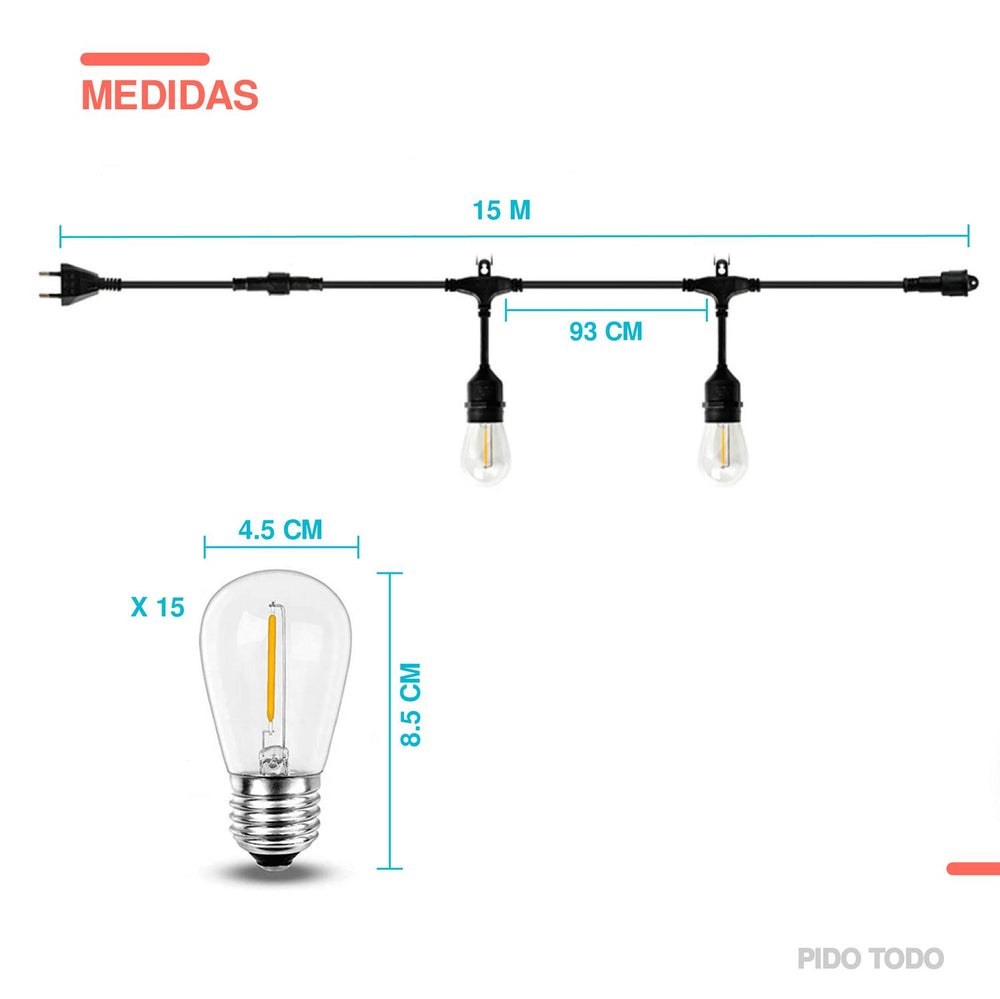 Luces Bulbo Luz Vintage