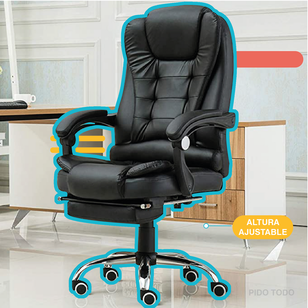 Silla Ejecutiva de Escritorio Oficina Ergonómica Reclinable