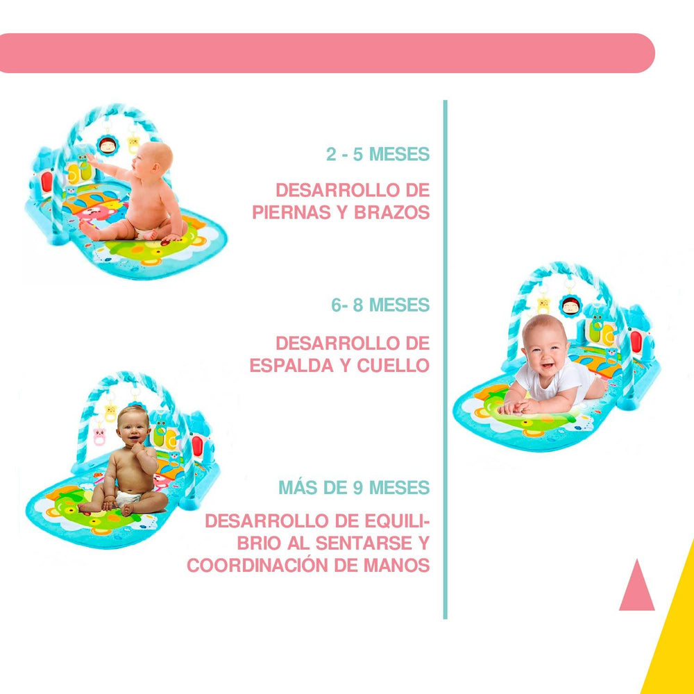 Tapete de ejercicio didactico bebe con sonido