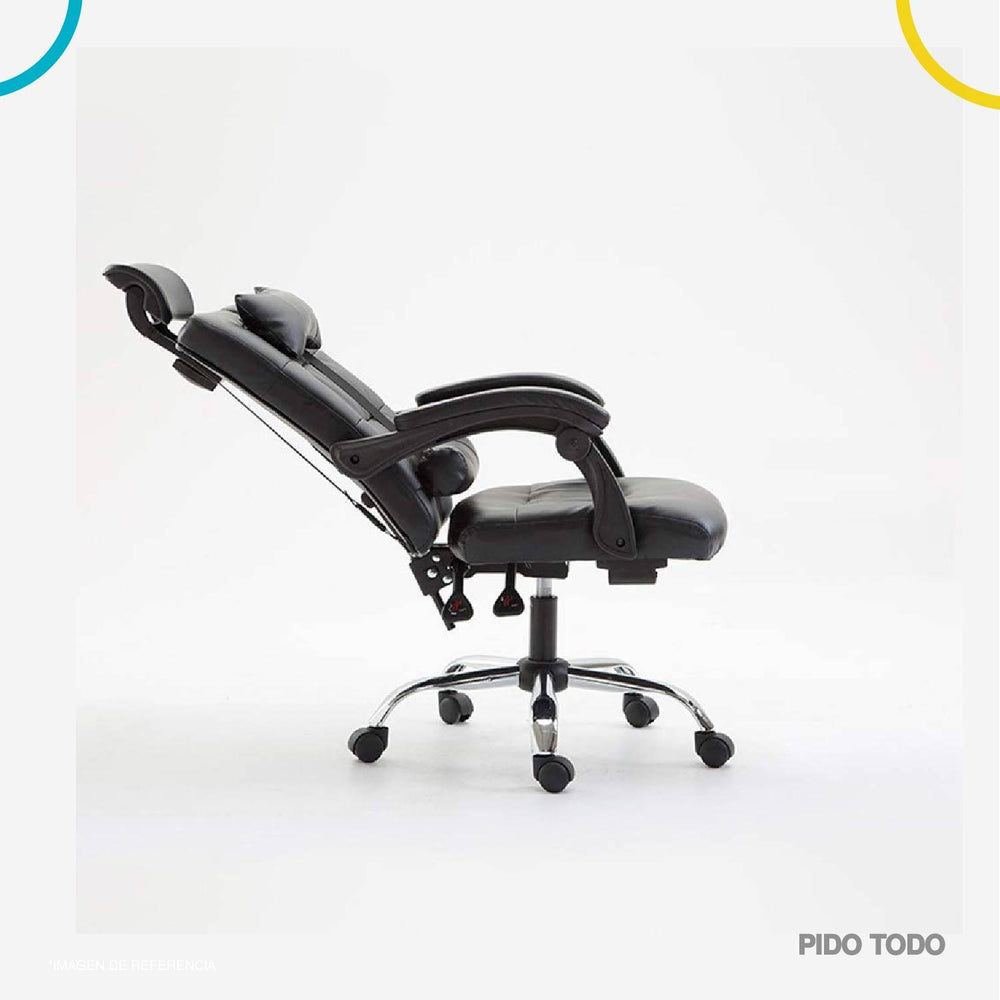 Silla de oficina vinipiel sin reposapies
