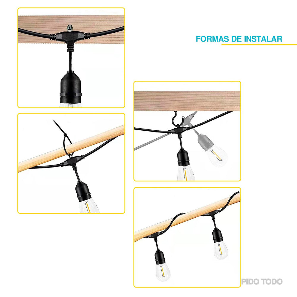 Luces Bulbo Luz Vintage