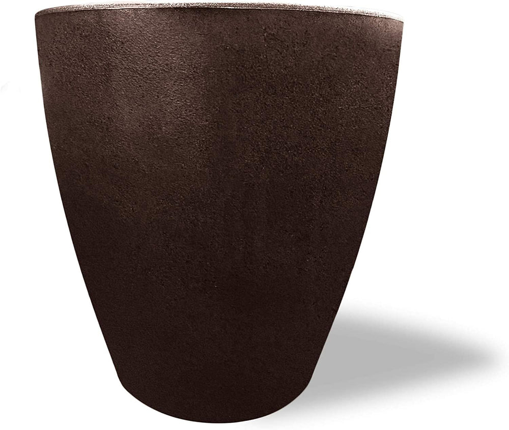 Maceta Plastico redonda con drenaje, Resistente, 43 x 40 cm