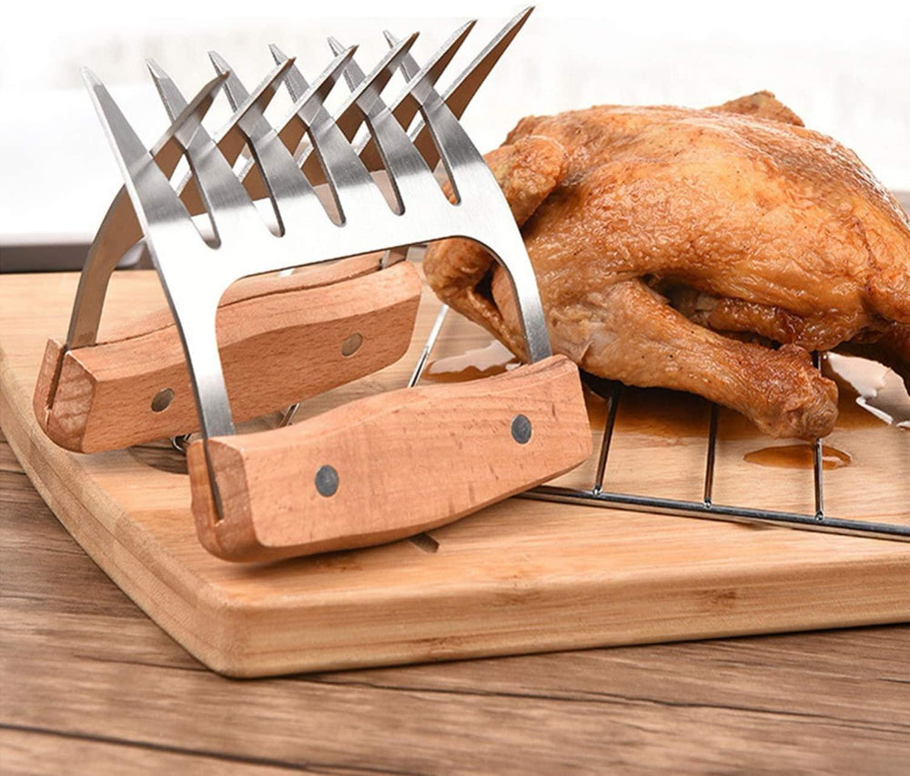 Garras de metal para cortar deshebrar carne de cerdo, pavo