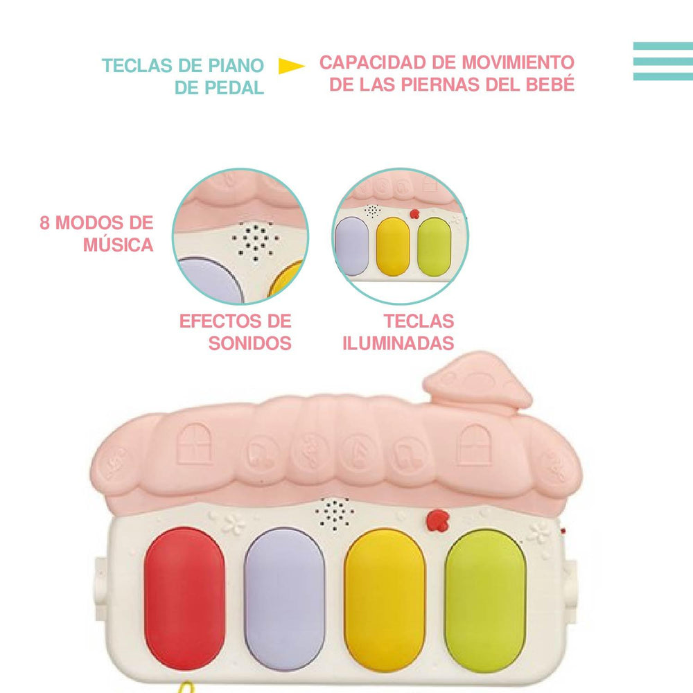 Tapete de ejercicio didactico bebe con sonido