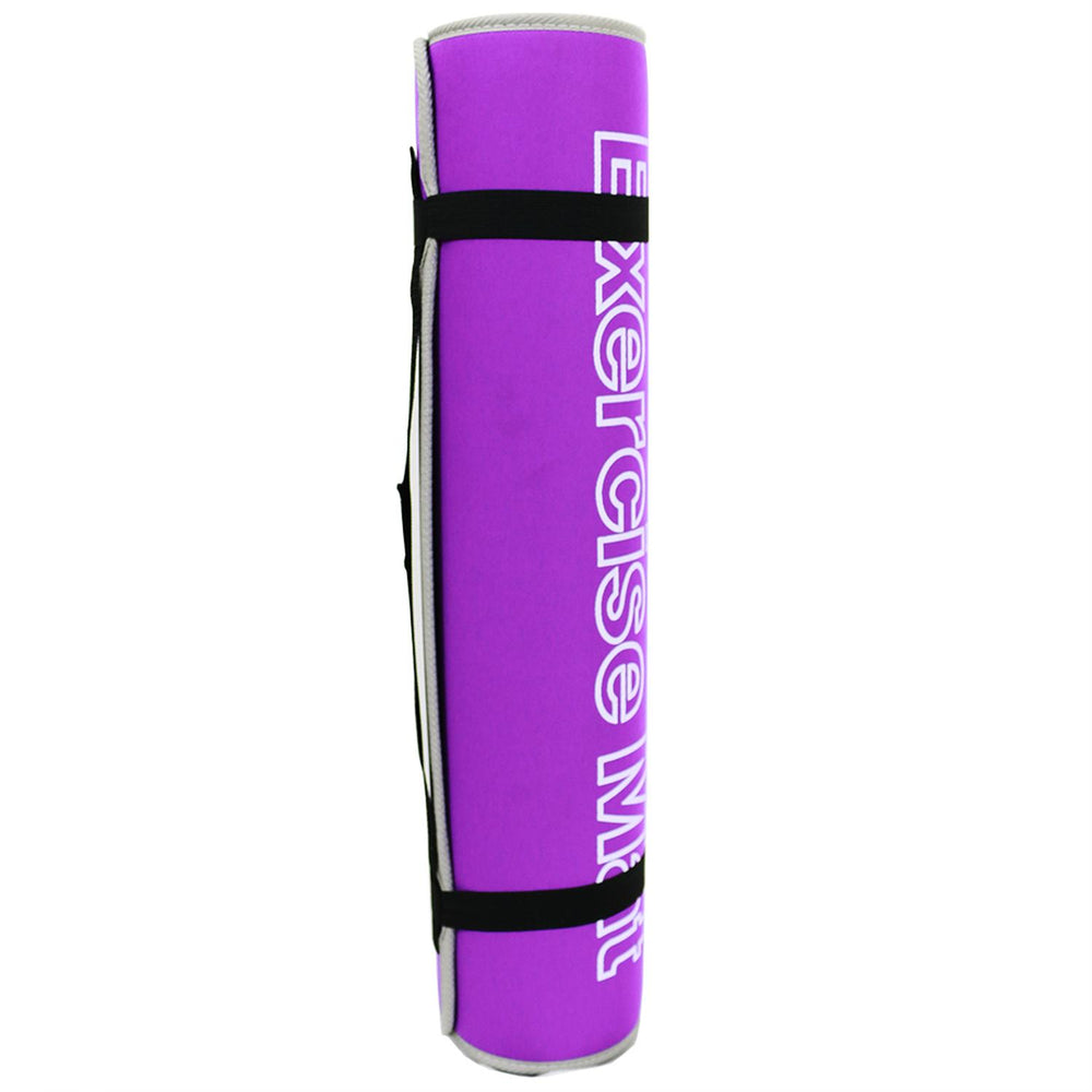 Tapete de yoga 10mm con cubierta de tela pilates antideslizante