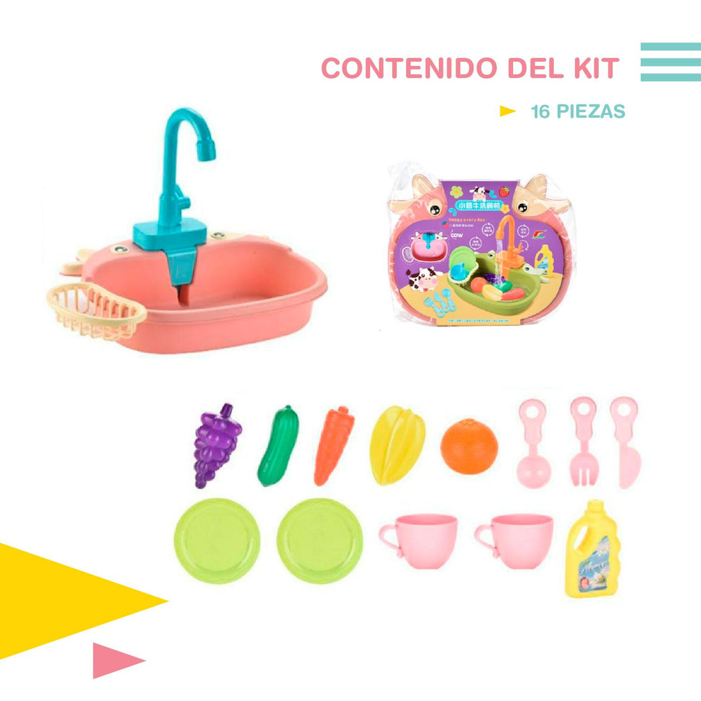 Lava trastes juguete sensorial Set 16 pcs