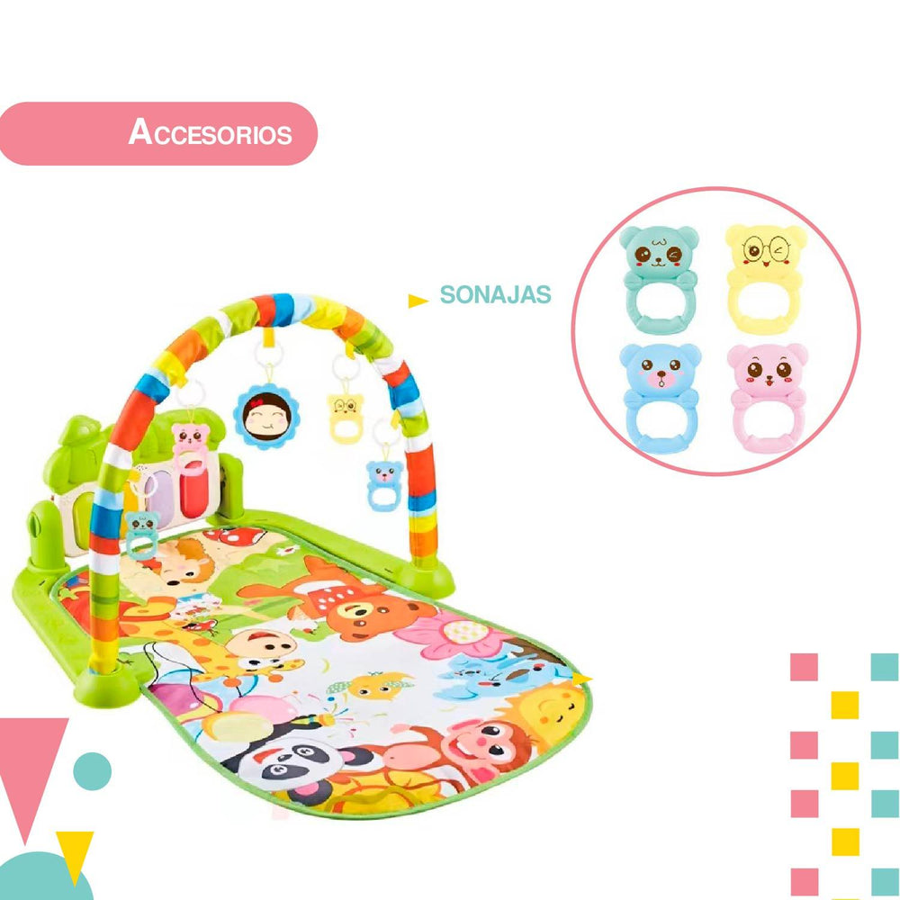 Tapete de ejercicio didactico bebe con sonido